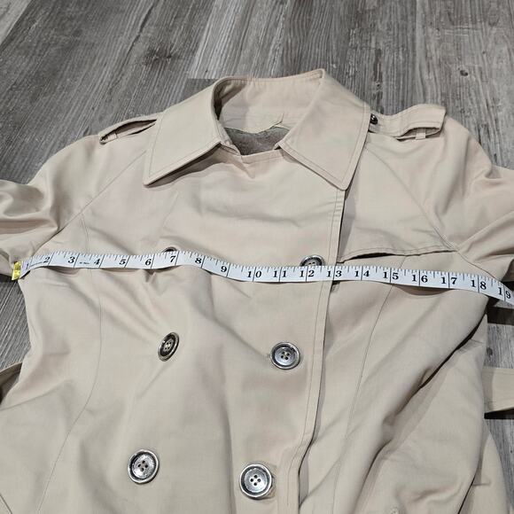 Vintage London Fog Double Breasted Trench Coat Spy Jacket Removable Fleece Liner - Picture 11 of 16